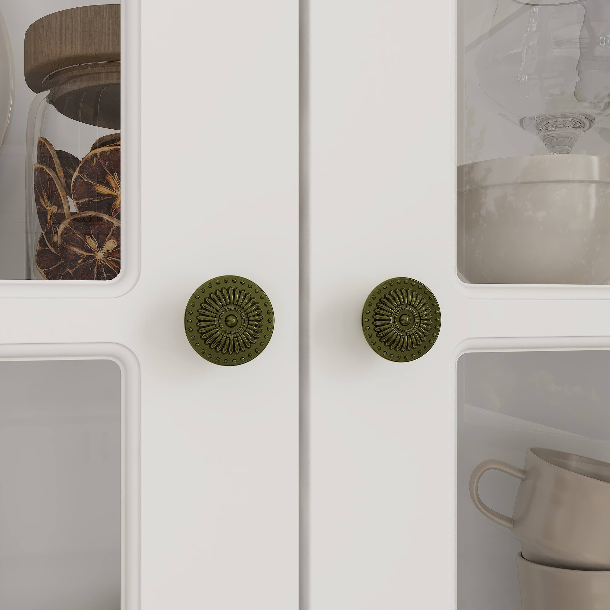 Alt View 8. Famapy - Famapy Large Glass - Door Display Cabinet Set for Living Room & Dining Area - White.