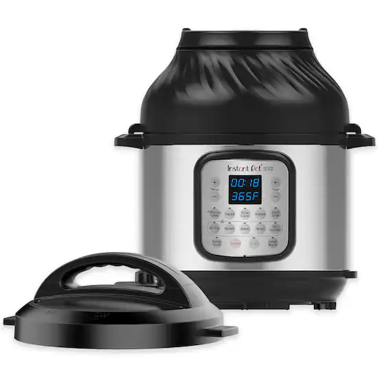 Instant Pot 8 Quart Duo Crisp 11 in 1 Electric Pressure Cooker with Air Fryer Stainless Steel Silver 140 0021 01 Best Buy