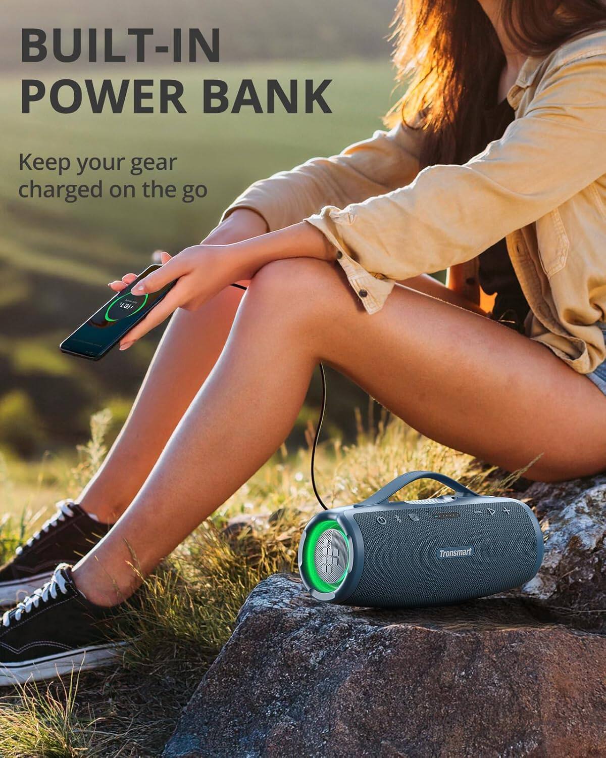 Built-in Power Bank: Keep your gear charged on the go.