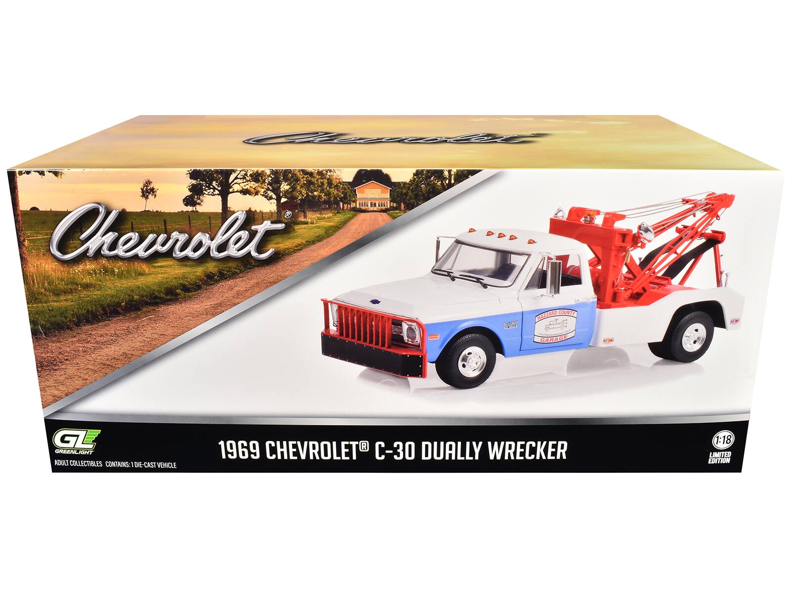 Ahwroi Chevrolet - 20W HSLAAN COUNTRY CARAC GL E GREENLIGHT OHT ADULT COLLECTIBLES CONTAINS: 1 DIE-CAST VEHICLE 1969 CHEVROLET C-30 DUALY WRECKER 1:18 LIMITED EDITION

Chevrolet

1969 CHEVROLET® C-30 DUALY WRECKER

GREENLIGHT ADULT COLLECTIBLES CONTAINS: 1 DIE-CAST VEHICLE

1:18 LIMITED EDITION
