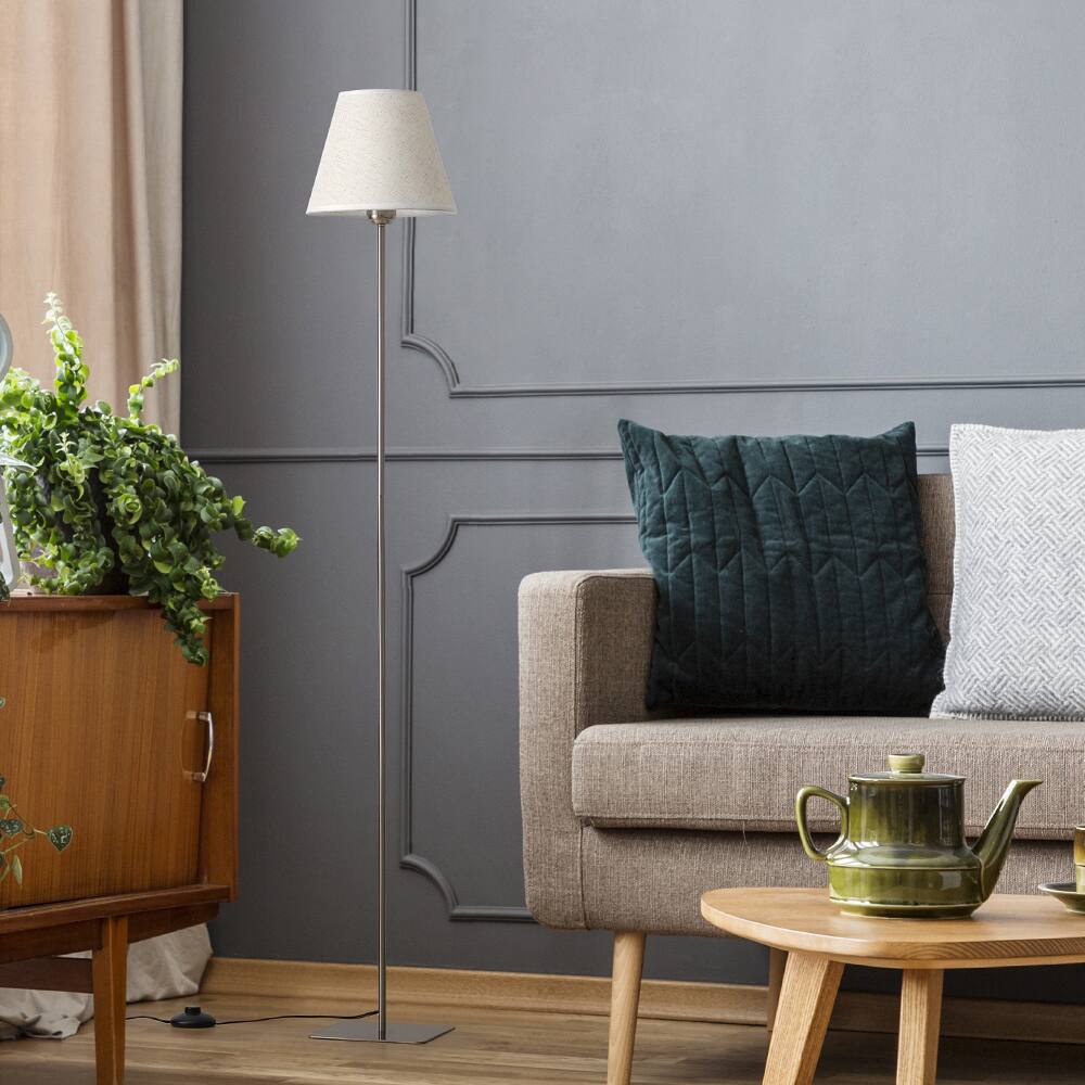 Alt View 1. Oumilen - Set of 2 55.3" Standing Lamps with Foot Switch & E26 Base for Living Room, Bedroom, Office.