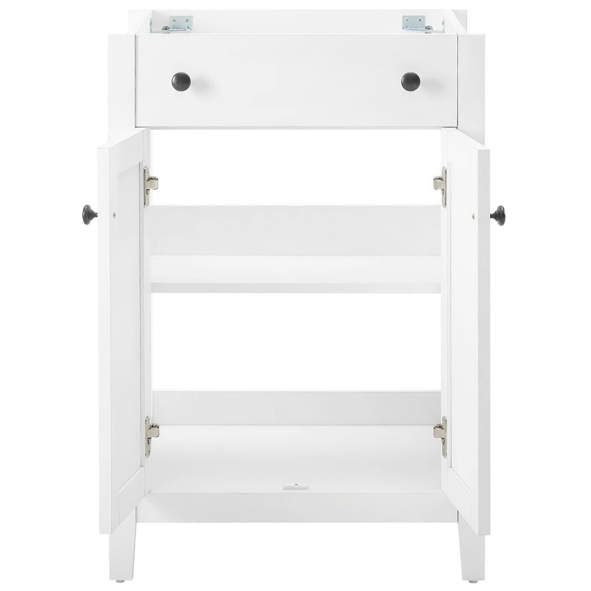 Alt View 5. Modway - Nantucket Bathroom Cabinet Basin Not Included by Modway - White.