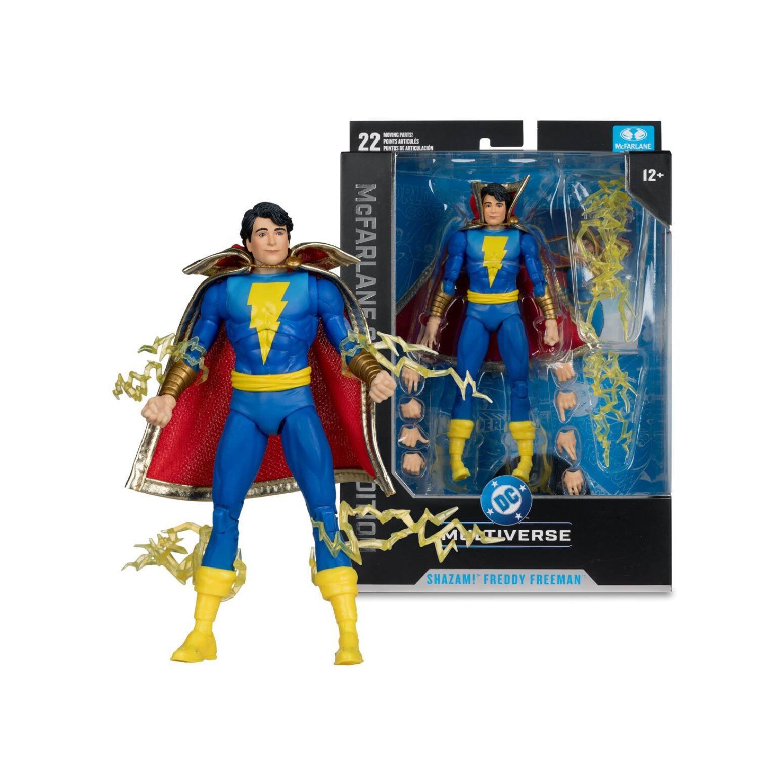 MOVING PARTS 22 POINTS PONTOS INICIAIS TE McFARLANE 12+ McFARLANE PERI CHIPS DC MULTIVERSE SHAZAM! FREDDY FREEMAN