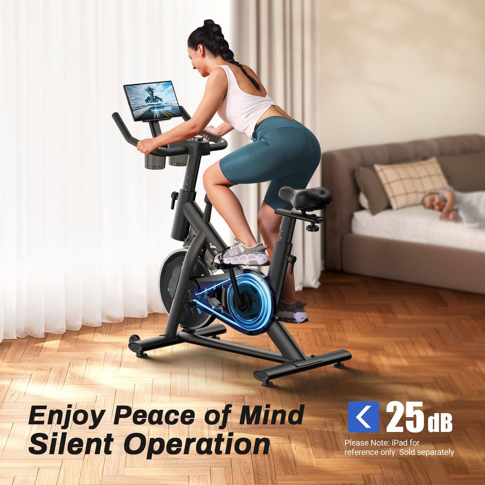 Enjoy Peace of Mind  
Silent Operation  
< 25 dB  
Please Note: iPad for reference only. Sold separately