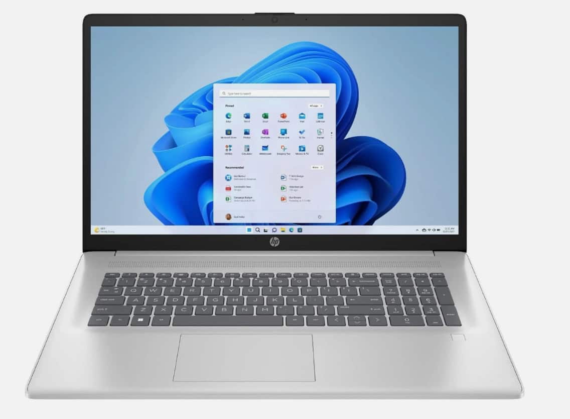 HP - 17-cn3034wm laptop 8R077UA#ABA intel core i3-N305 17.3" FHD 8GB 256GB PCIe NVMe M.2 SSD - Silver