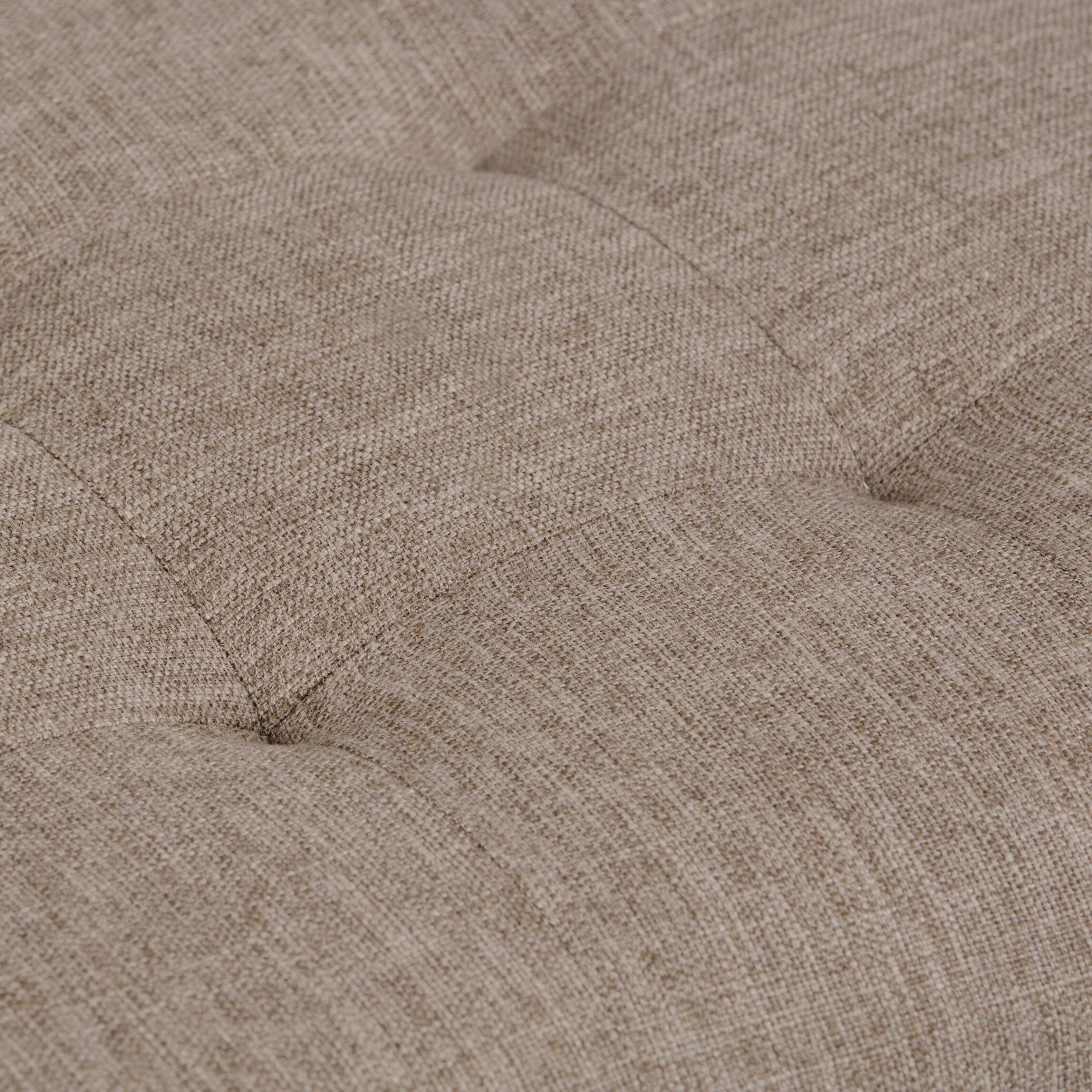 Alt View 12. Simpli Home - Draper Mid Century Tufted Ottoman Bench - Fawn Brown.