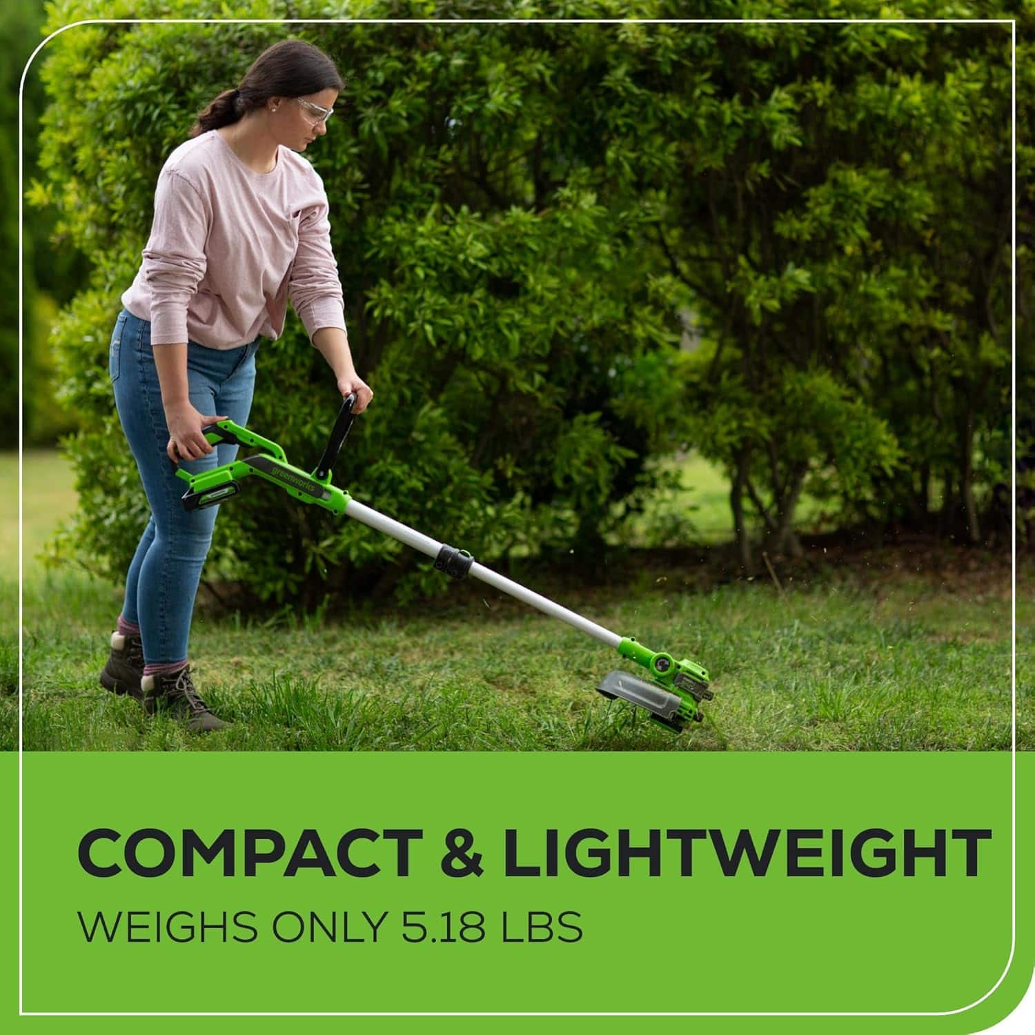 Greenworks 24V Cordless String Trimmer/Edger (Gen 2), with 2.0Ah