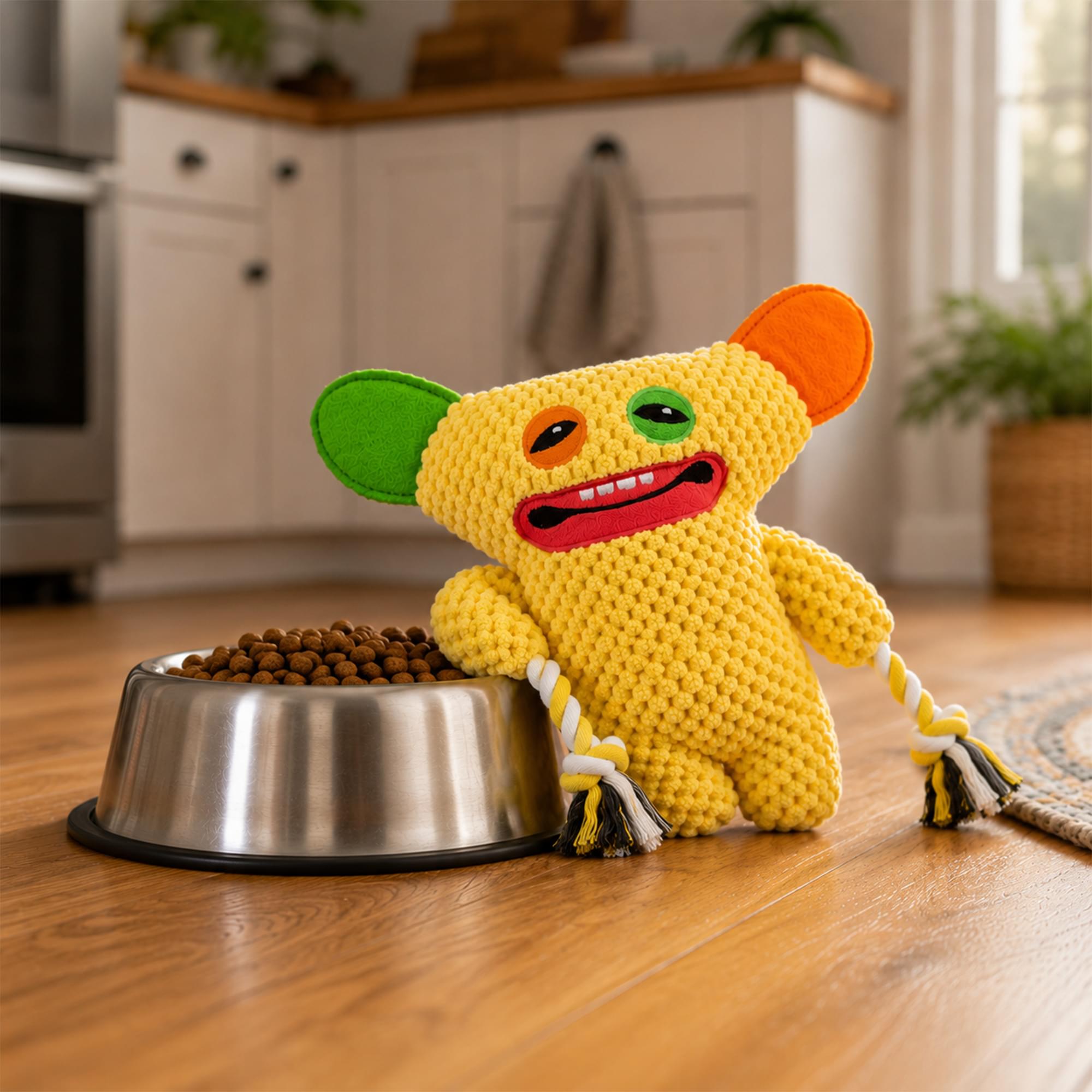 Alt View 5. ZURU - Fuggler 8-Inch Rope Dog Toy | One Random Color and Character - Multi-Colored.