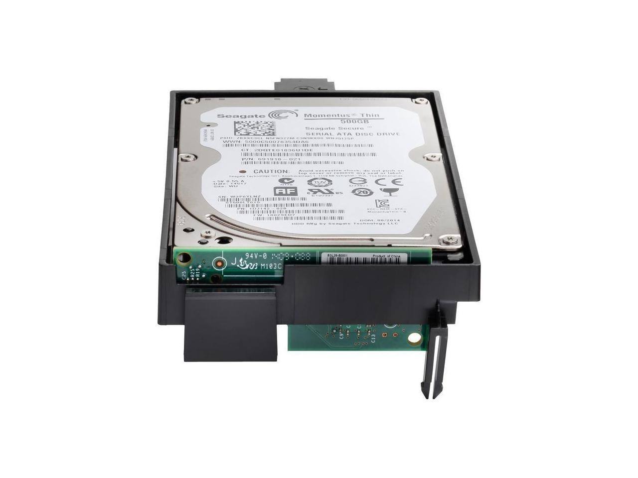 Seagate Momentus Thin 500GB  
Seagate Secure SERIAL ATA DISC DRIVE  
CAUTION: Avoid excessive shock, do not drop on hard surfaces, etc.  
AF  
CE  
94V-e  
JS  
M103C