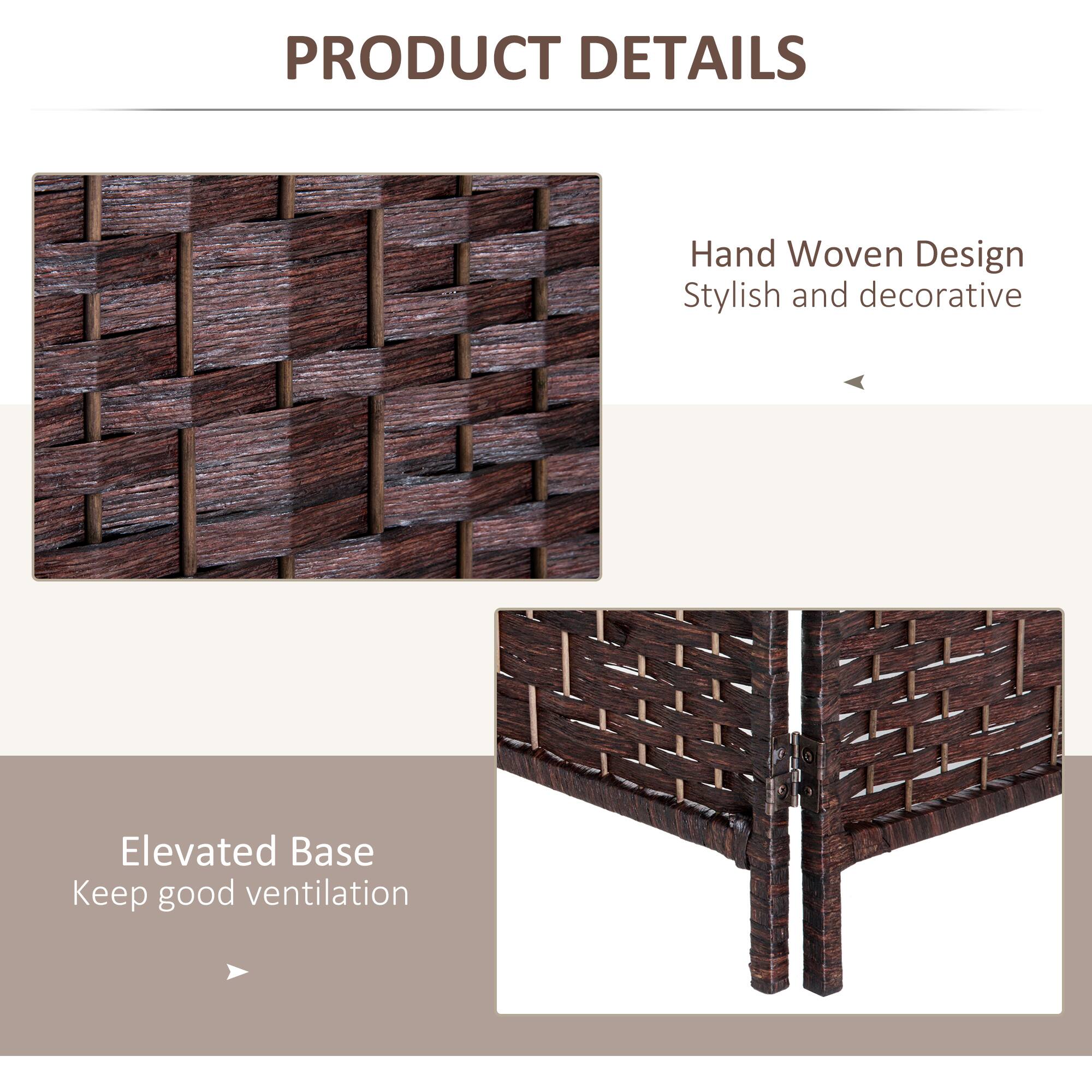 PRODUCT DETAILS

- Hand Woven Design
  - Stylish and decorative

- Elevated Base
  - Keep good ventilation