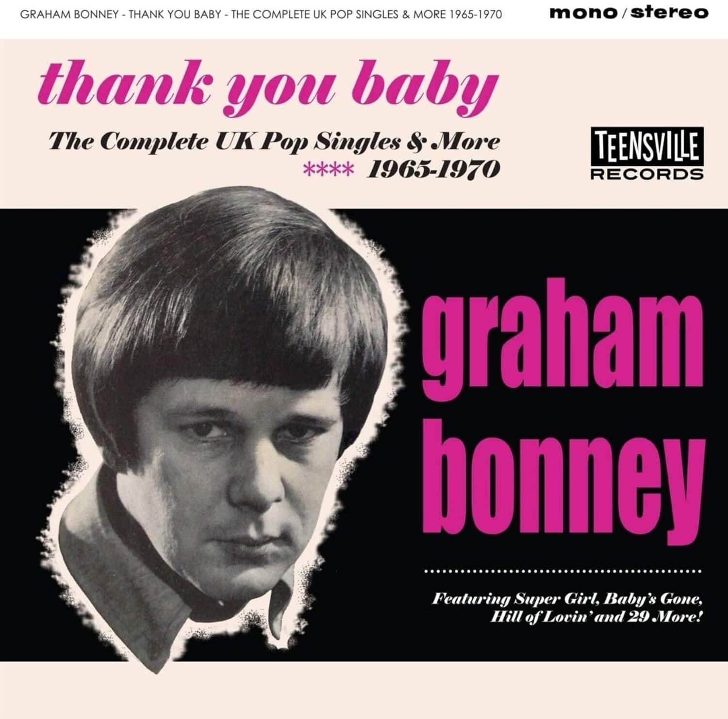 Graham Bonney - Thank You Baby (The Complete UK Pop Singles & More 1965-1970)   - COMPACT DISCS [CD] price history on PriceWatchPro