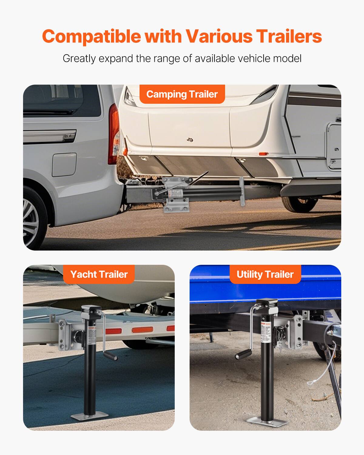 Compatible with Various Trailers  
Greatly expand the range of available vehicle model  
Camping Trailer  
Yacht Trailer  
Utility Trailer