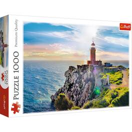 Trefl - Red 1000 Piece Puzzle - The Melagavi lighthouse