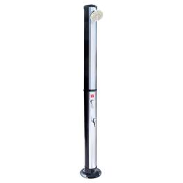 Swimline - HydroTools Niagara Rainfall 7 Foot Adjustable Outdoor Solar Shower - Black / silver