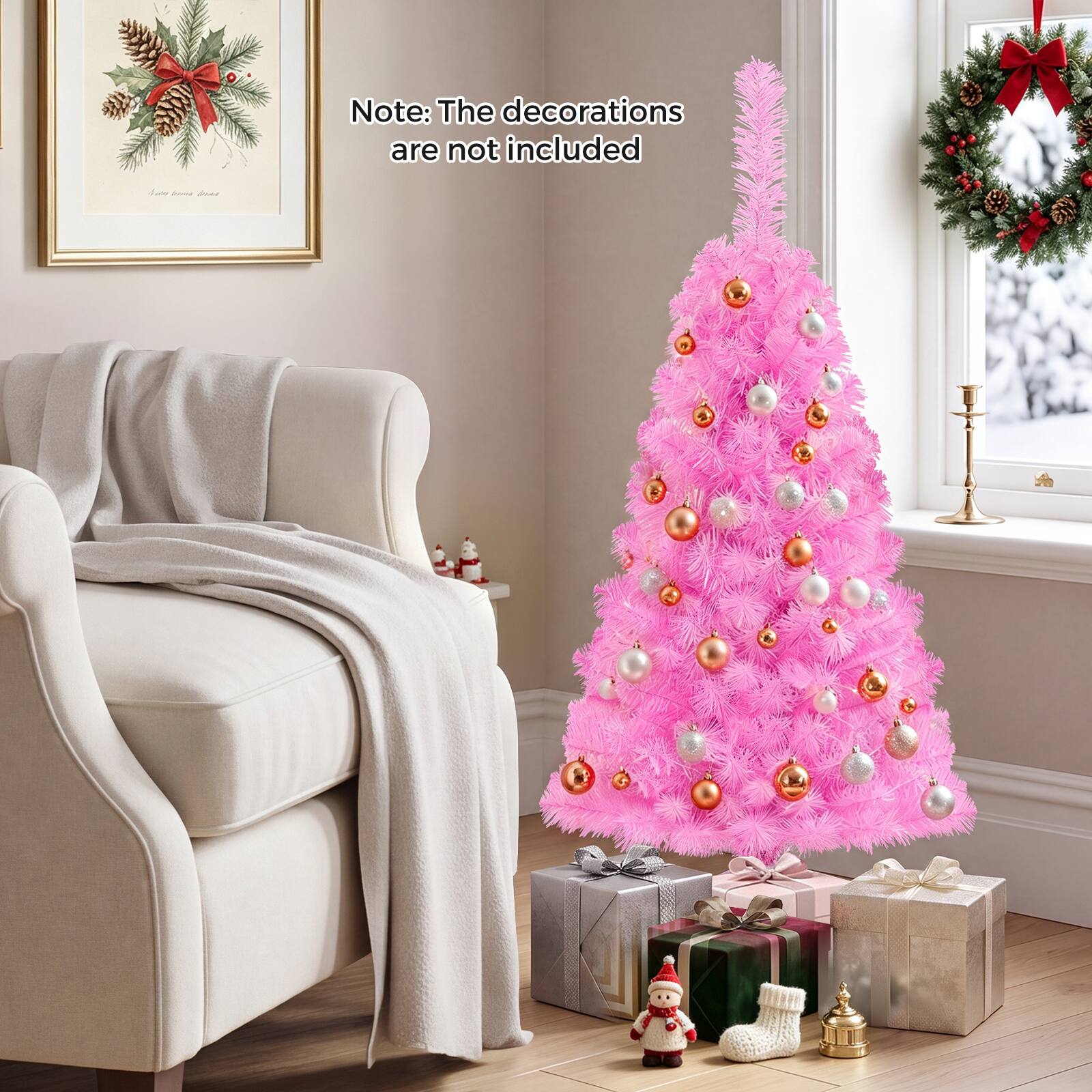 Note: The decorations are not included