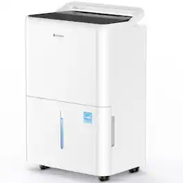 Waykar - 30-Pint Energy Star Quiet Dehumidifier with Auto Defrost and Bucket for Bedroom and Basement up to 2000 sq. ft - White