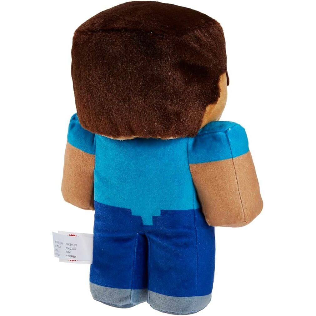 Back. Mattel - Mattel - Minecraft 8 Inch Steve Plush   - Collectibles - Multicolor.
