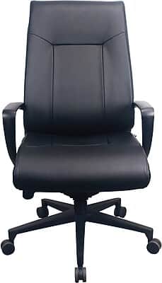 Tempur-Pedic - Ergonomic Leather Swivel Executive Chair, (TP2500-BLKL) - Black