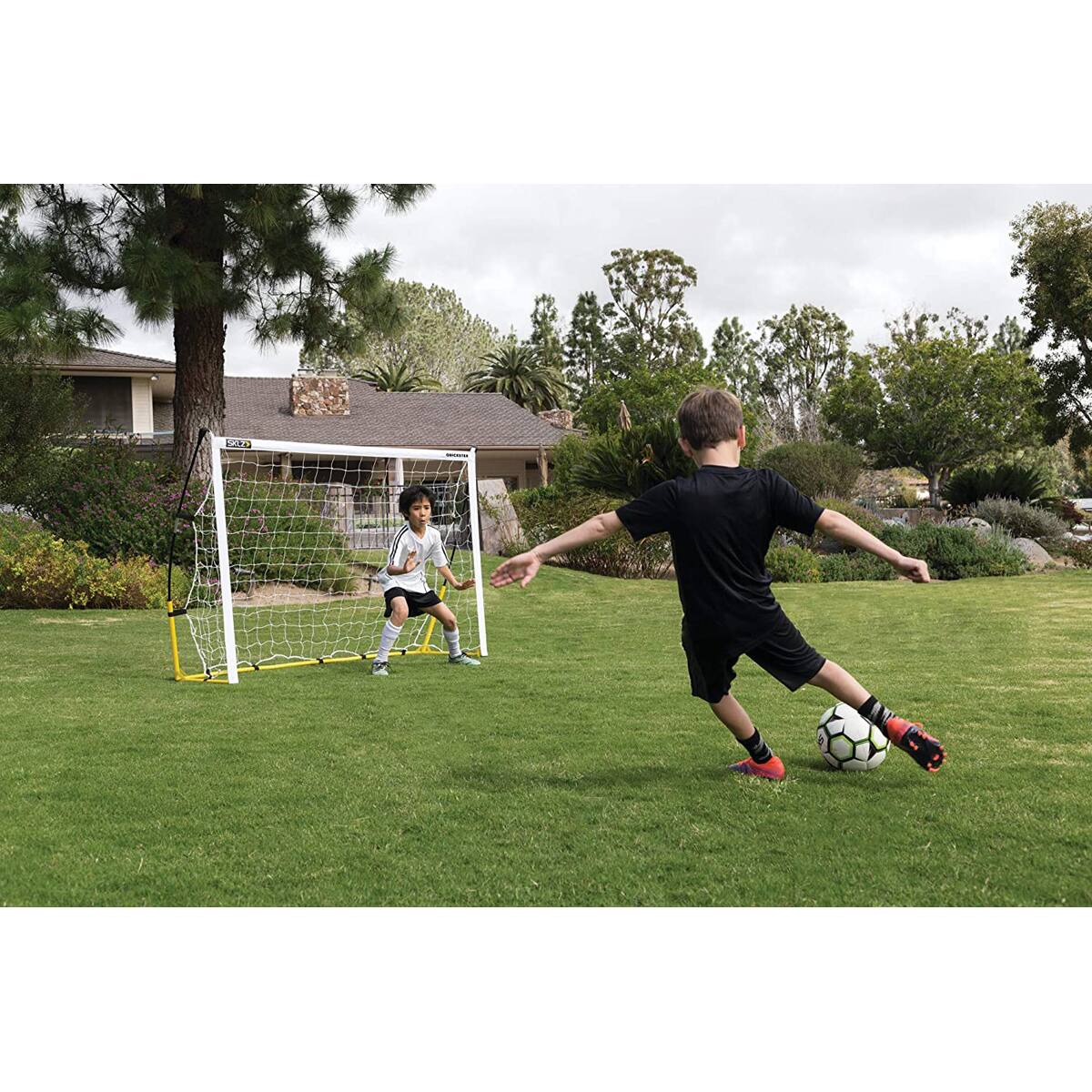 Alt View 1. SKLZ - SKLZ Quickster Soccer Goal - 6' x 4' - White/Yellow - White/Yellow.