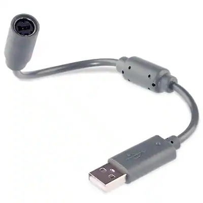 Fosmon 2X USB Breakaway Cable Compatible With MicroSoft Xbox 360