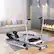 Alt View 11. Costway - Exercise Rowing Machine Rower with Adjustable Double Hydraulic Resistance Home Gym - Black & Silver.
