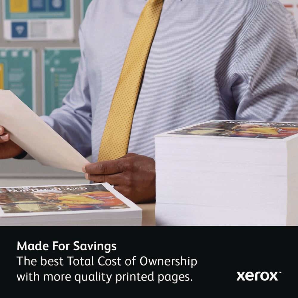 Made For Savings  
The best Total Cost of Ownership with more quality printed pages.  
xerox