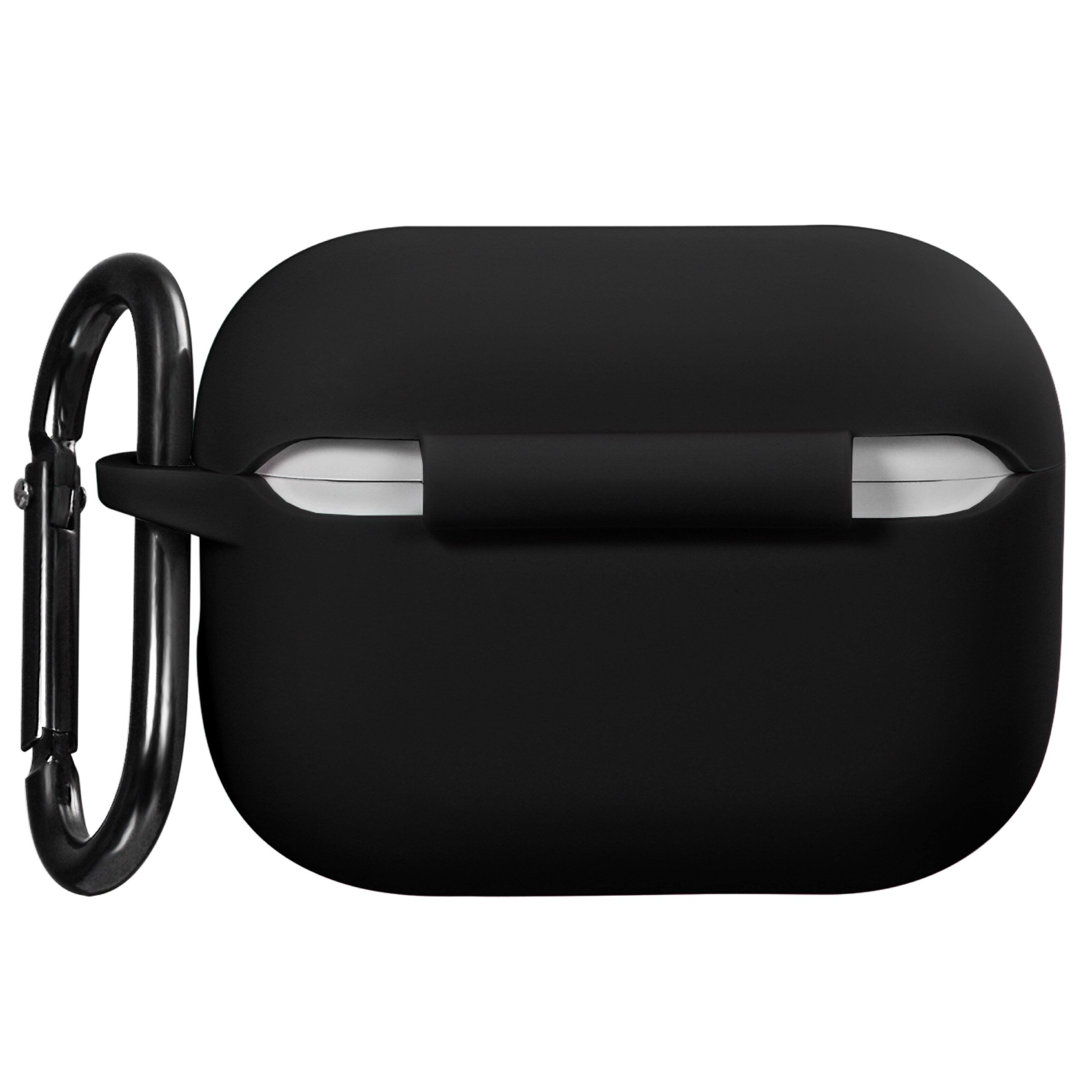 Angle. Vena - Silicone Case for Apple AirPods Pro 2 Case, Protective Cover Compatible with MagSafe AirPods Pro 2nd Generation, Black - Black.