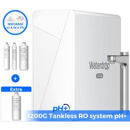 Waterdrop - X12 Reverse Osmosis System Extra WD-X12-F3 Water Filter - White