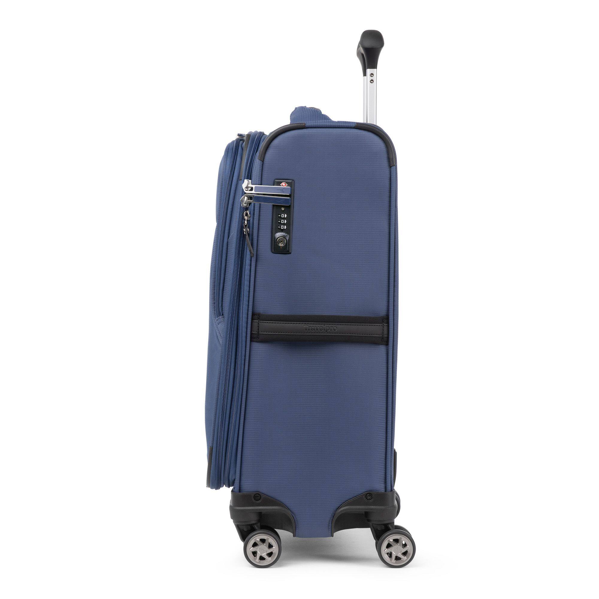 Alt View 3. Travelpro - Walkabout 6 Compact Softside 20" Carry On Spinner Luggage - Ocean Blue.