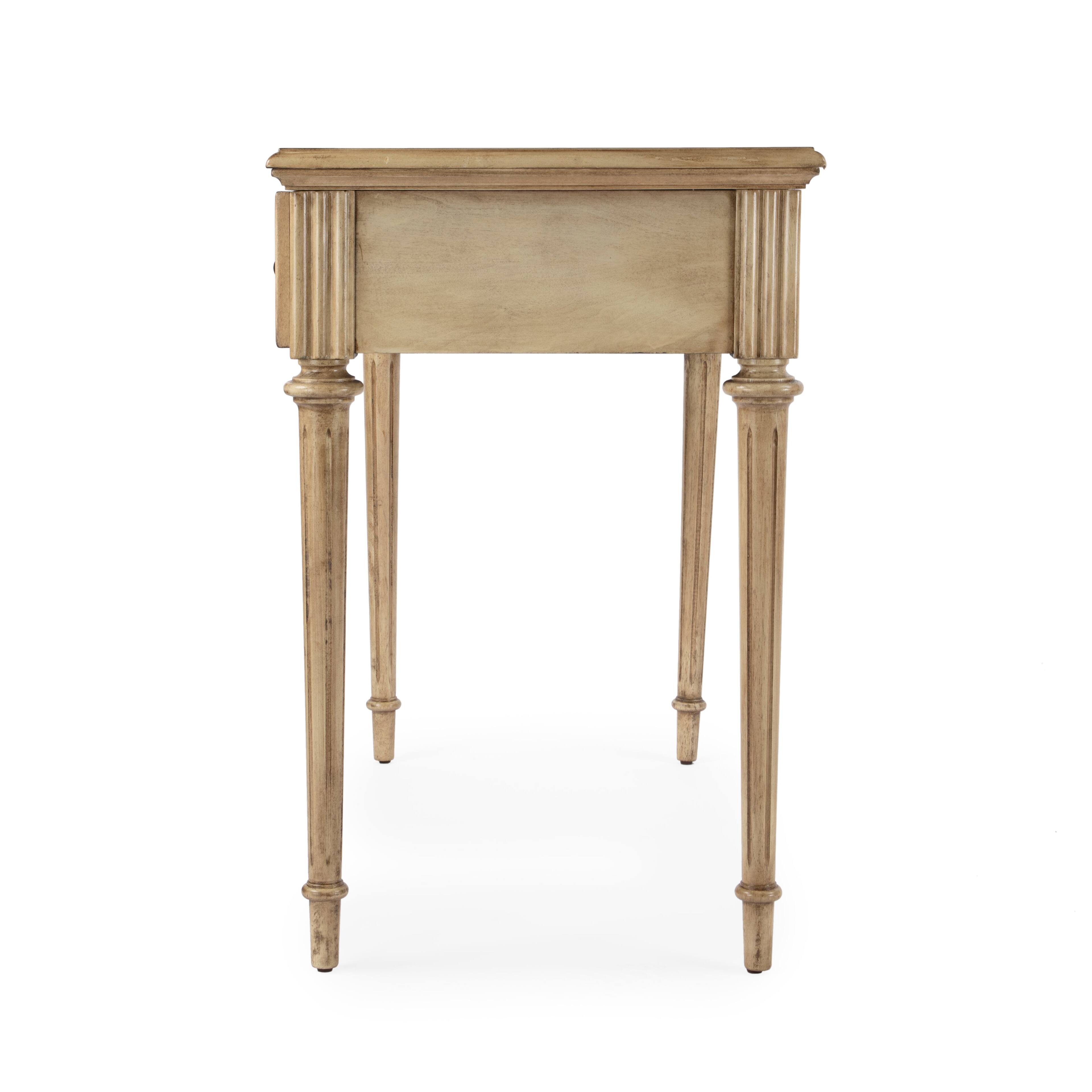 Alt View 5. Butler Specialty - Edmund 38 in. W Rectangular Wood 3 Drawer Traditional Writing Desk - Beige.