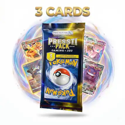 3 CARDS
Prestine Trading Cards
Prestine Pack
3 Trading Cards
Pokémon
Gaming - Jeu
320 Mewtwo
310 Mewtwo
320 Gengar
310 Gengar