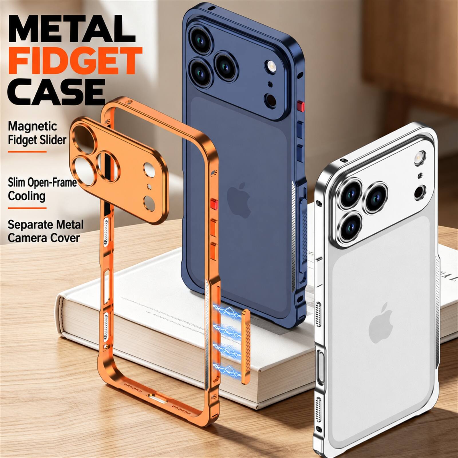 METAL FIDGET CASE  
Magnetic Fidget Slider  
Slim Open-Frame Cooling  
Separate Metal Camera Cover  

INTERNATIONAL  
UL  

GOOGLE