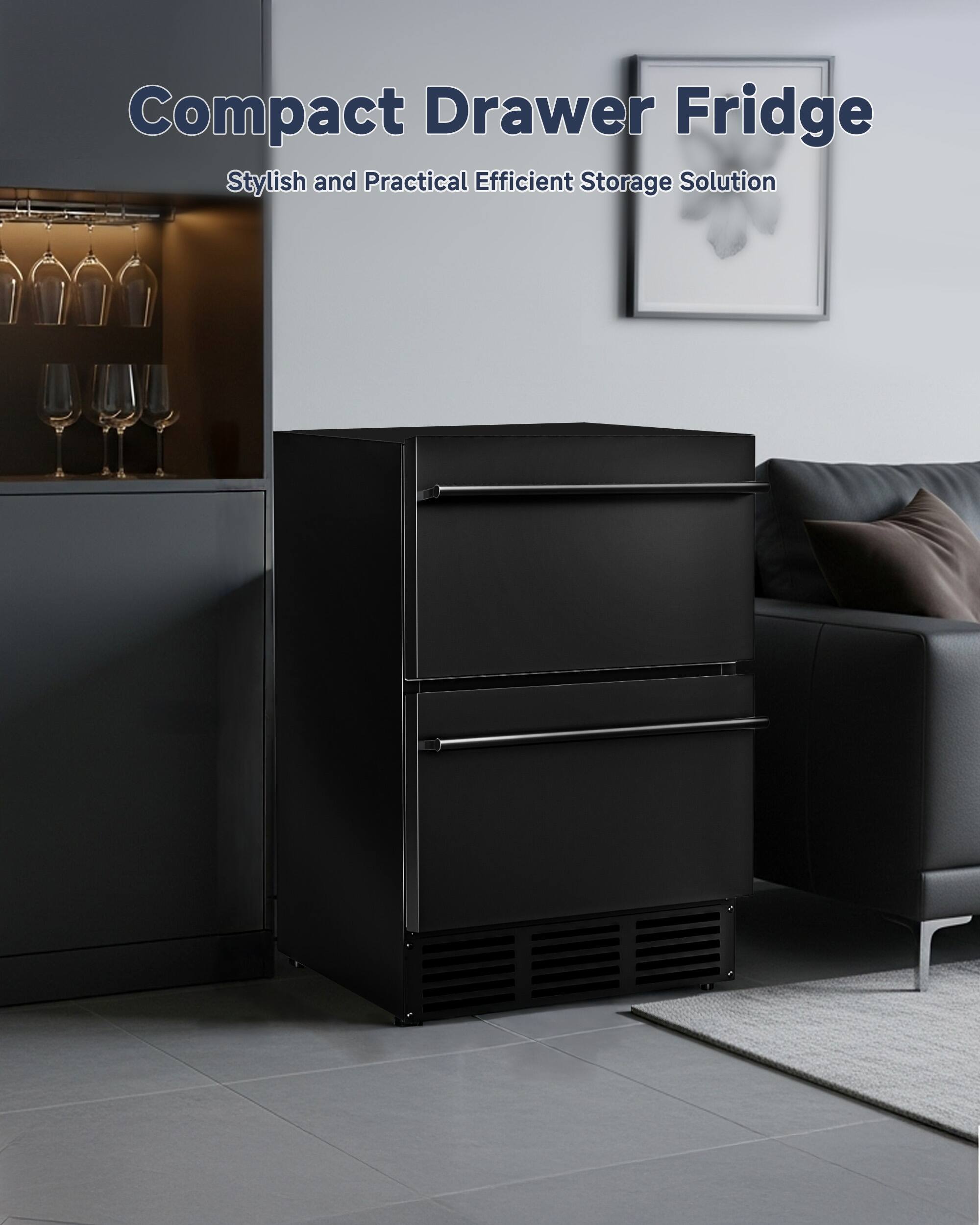 Compact Drawer Fridge  
Stylish and Practical Efficient Storage Solution