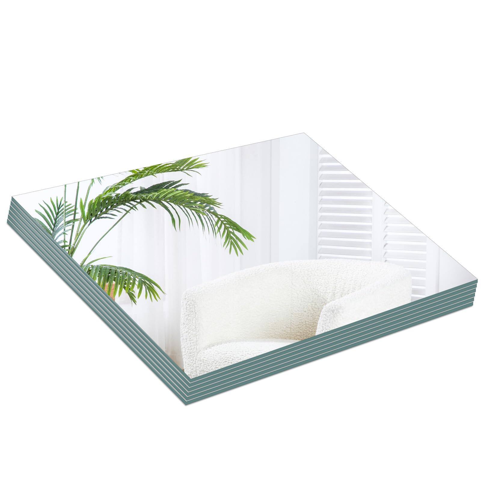 Reds Spade Full Body Mirror Panels Lightweight Frameless Glass Wall ...