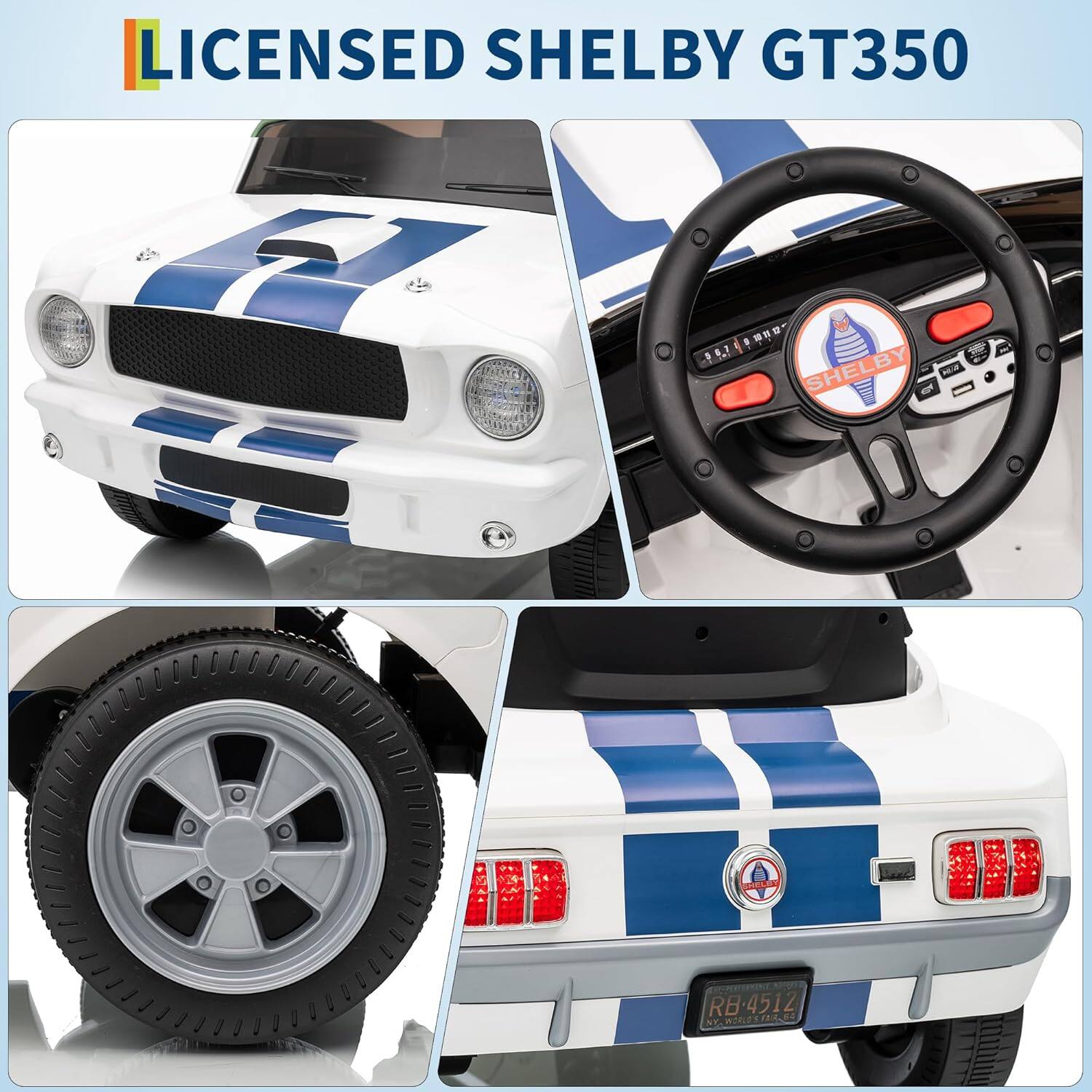 LICENSED SHELBY GT350  
SHELBY M  
RB 4512  
215 7AI 5 NEA