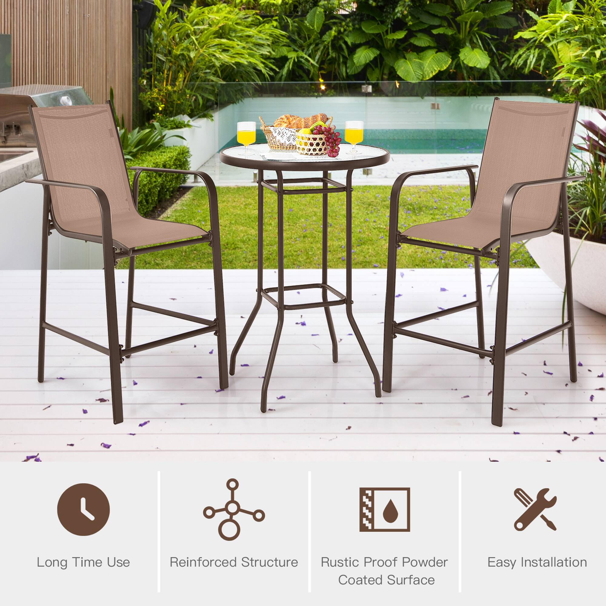 - Long Time Use
- Reinforced Structure
- Rustic Proof Powder Coated Surface
- Easy Installation