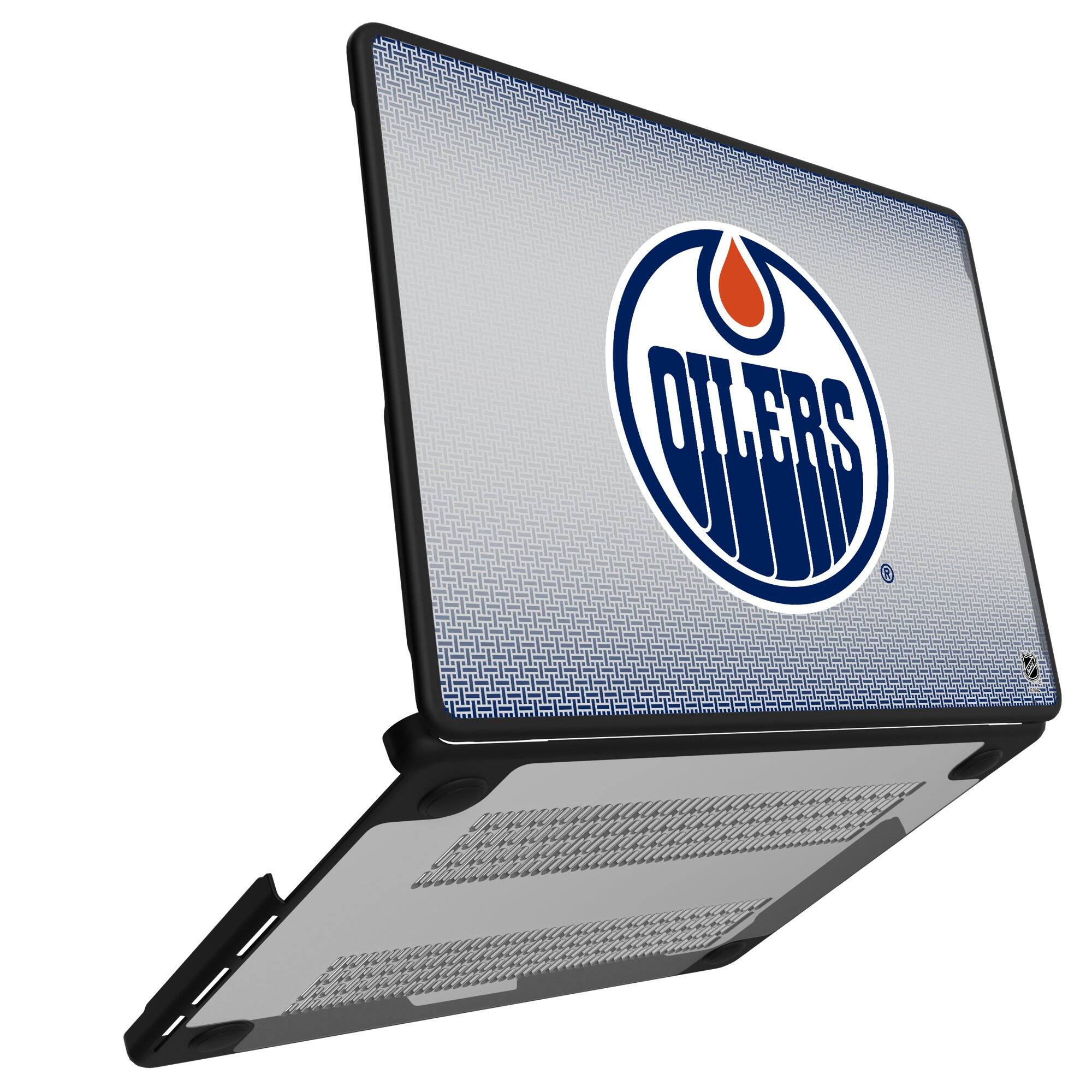 Alt View 1. Keyscaper - Edmonton Oilers Linen MacBook Case - Air 15 in - Multicolor.