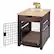 Alt View 14. TRINITY - 18" Espresso Brown Pet Crate End Table w/ Drawer - Espresso Brown.