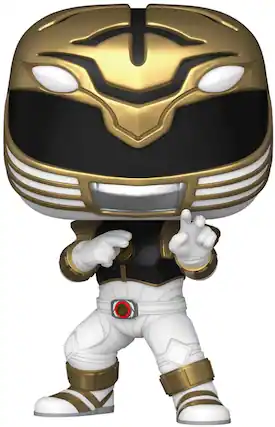 Front. Funko - Funko POP! Movies: Mighty Morphin Power Rangers Movie - White Ranger - Collectibles - Multicolor.