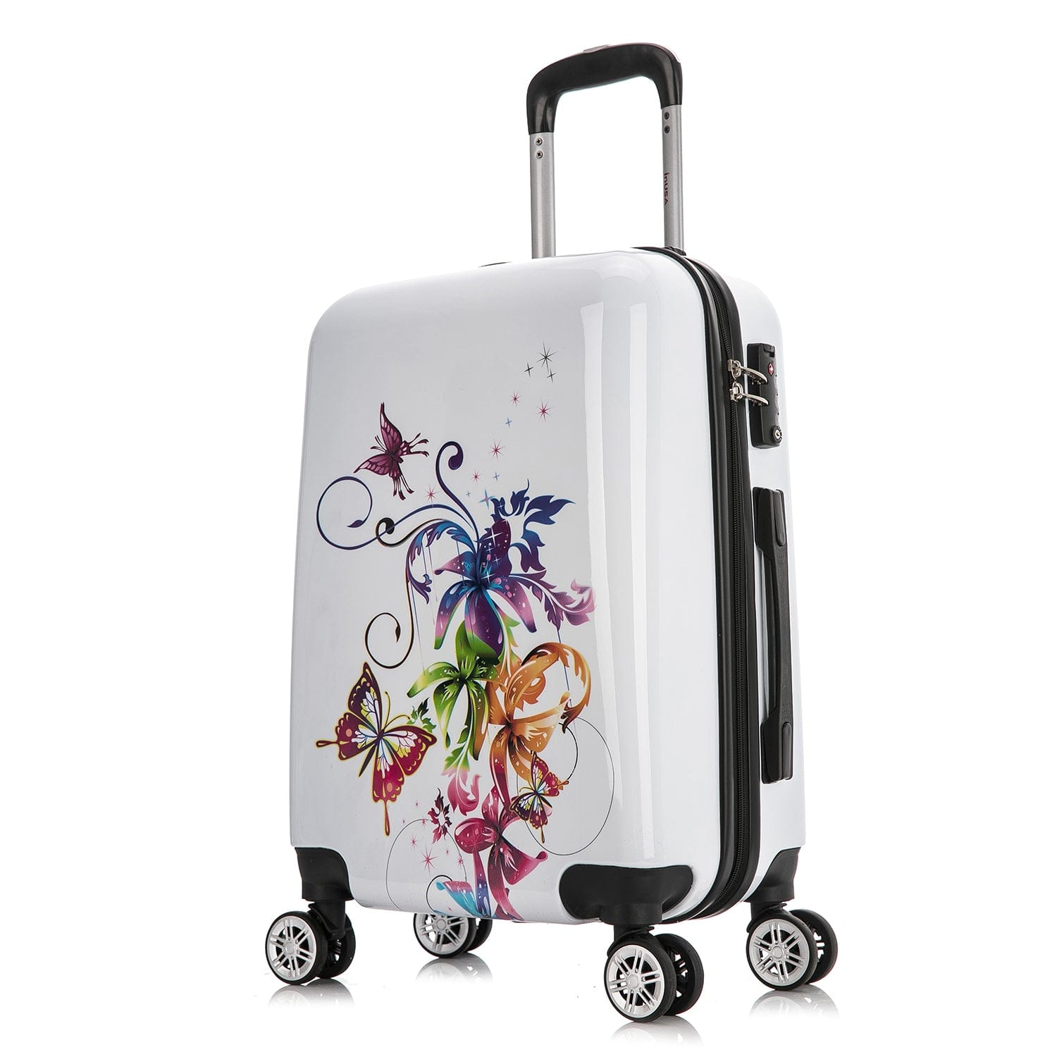 "InUSA - Prints lightweight hardside Spinner Luggage 20"" carry-on - FUSION" price history on PriceWatchPro