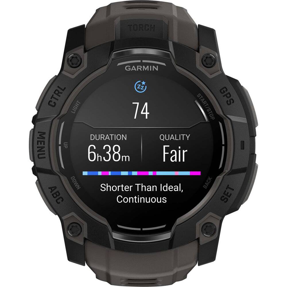- TORCH
- GARMIN
- CTRL
- LIGHT
- MENU
- UP
- DURATION
- 6h 38m
- QUALITY
- Fair
- Shorter Than Ideal, Continuous
- GPS
- START/STOP
- DOWN
- ABC
- BACK
- SET