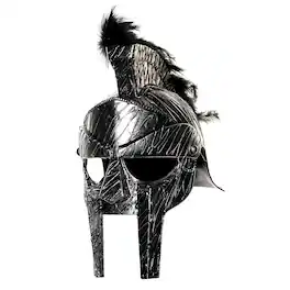 Underwraps - Evil Roman Gladiator Helmet Adult Costume Accessory - Black