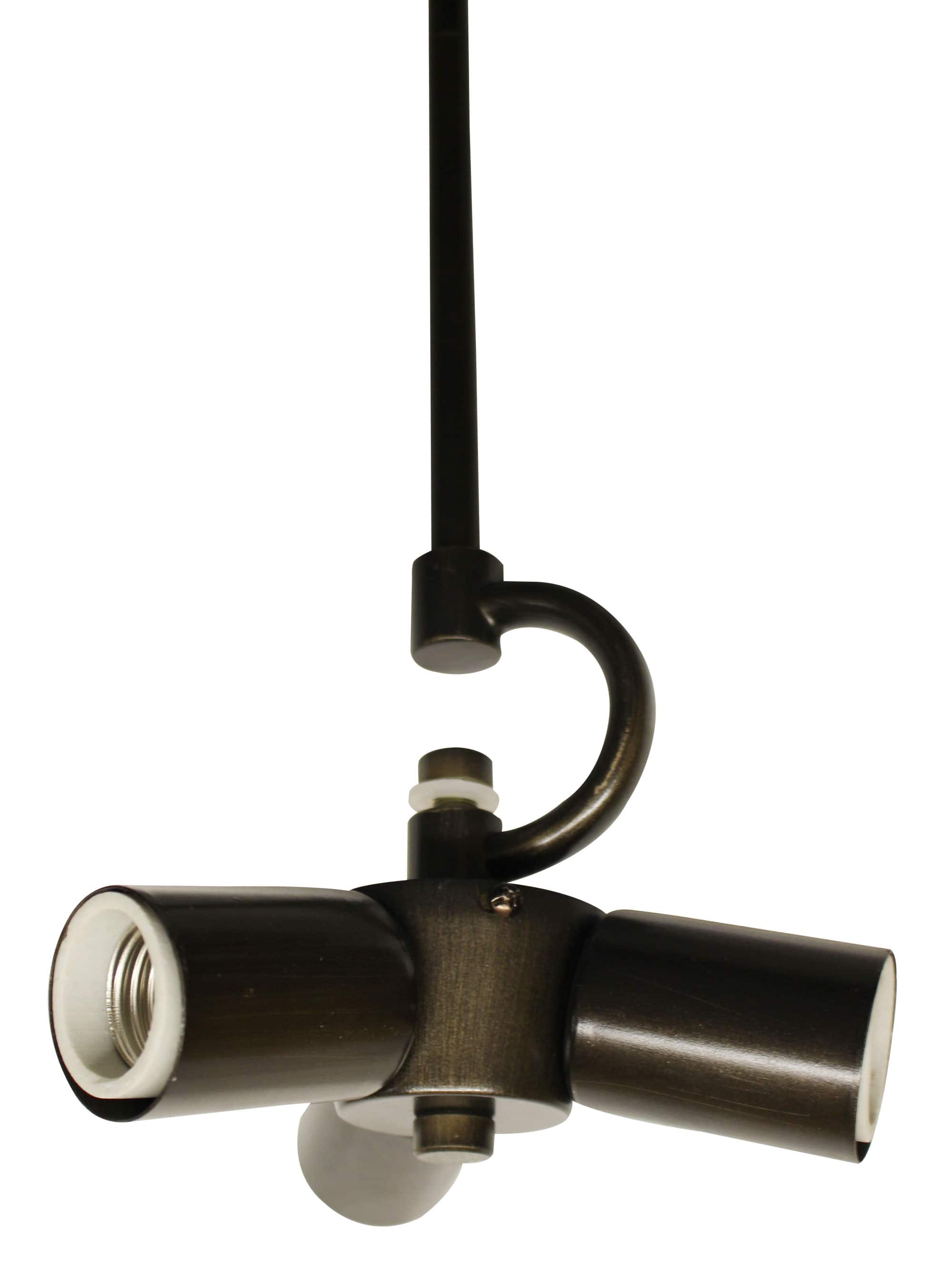 APRILSOUL - Oil Rubbed Bronze Color Pendant Light Fixture for 3 Lights Vintage Ceiling Hanging Light Fixture with Fabric Cord