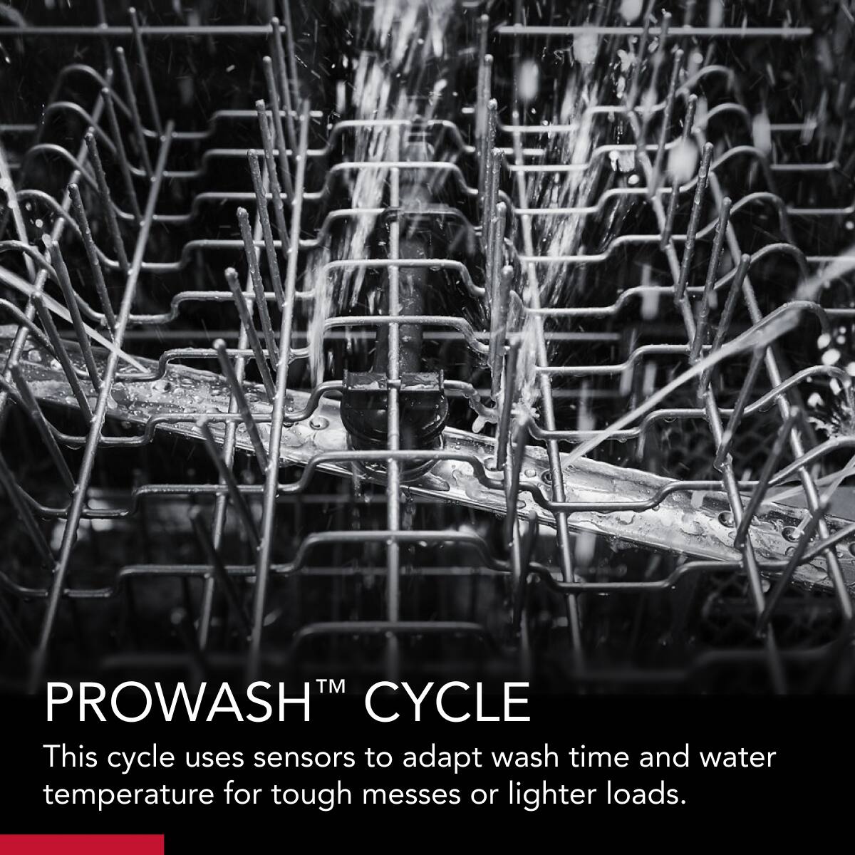 PROWASH™ CYCLE  
This cycle uses sensors to adapt wash time and water temperature for tough messes or lighter loads.
