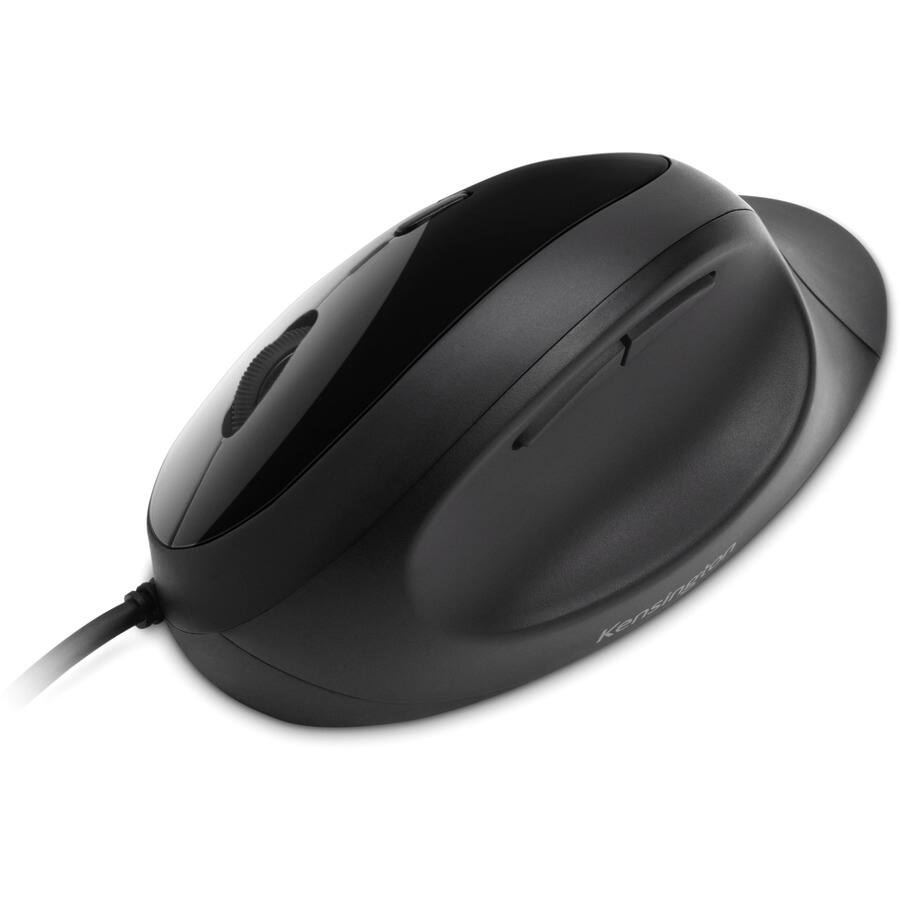 Alt View 5. Kensington - Kensington Pro Fit Ergo Wired Mouse - Cable - Black - USB - 3200 dpi - 5 Button(s) - Black.