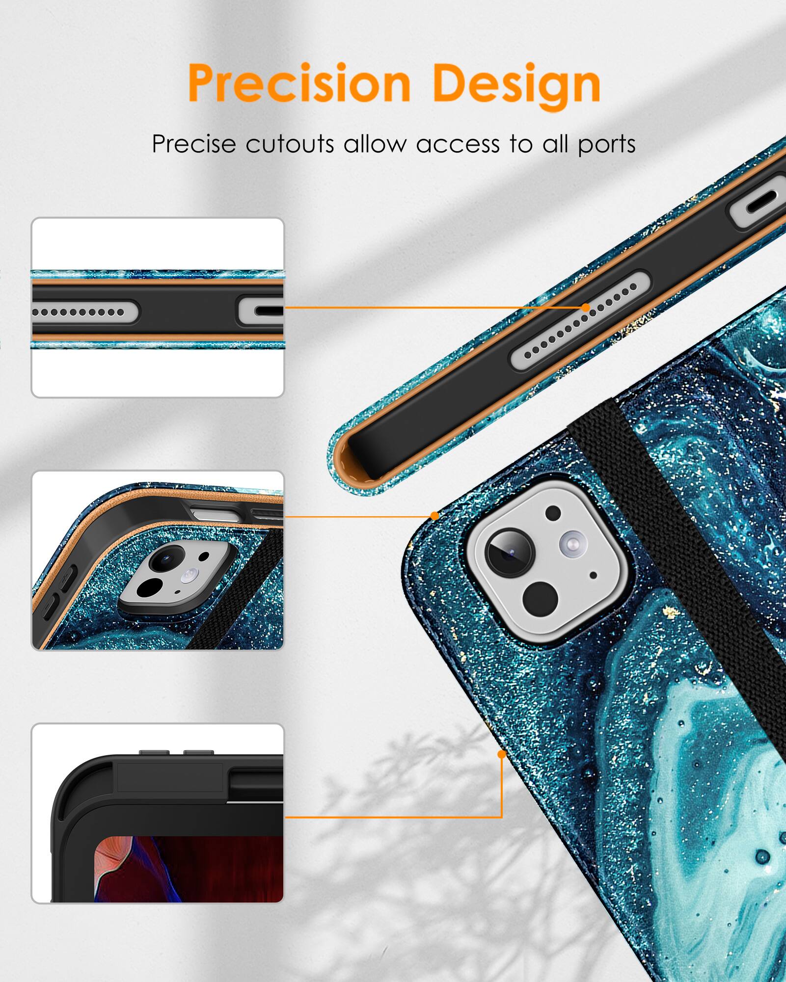 Precision Design  
Precise cutouts allow access to all ports