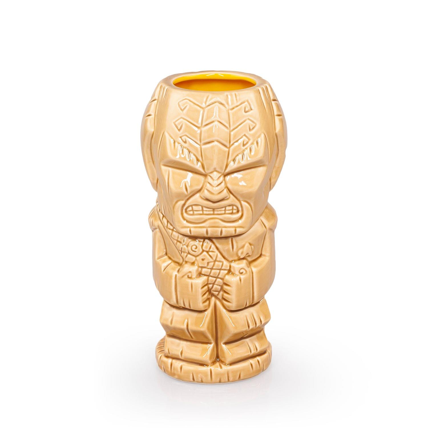 Front. Star Wars - Geeki Tikis Star Trek: The Next Generation Lt. Worf Ceramic Mug | 14 Ounces - Beige.