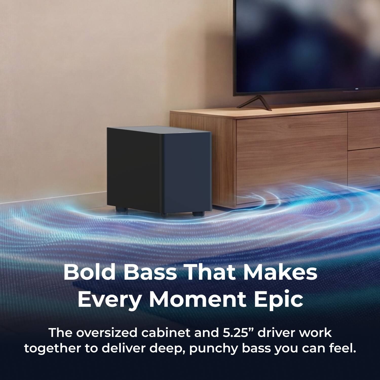 Bold Bass That Makes Every Moment Epic

The oversized cabinet and 5.25" driver work together to deliver deep, punchy bass you can feel.