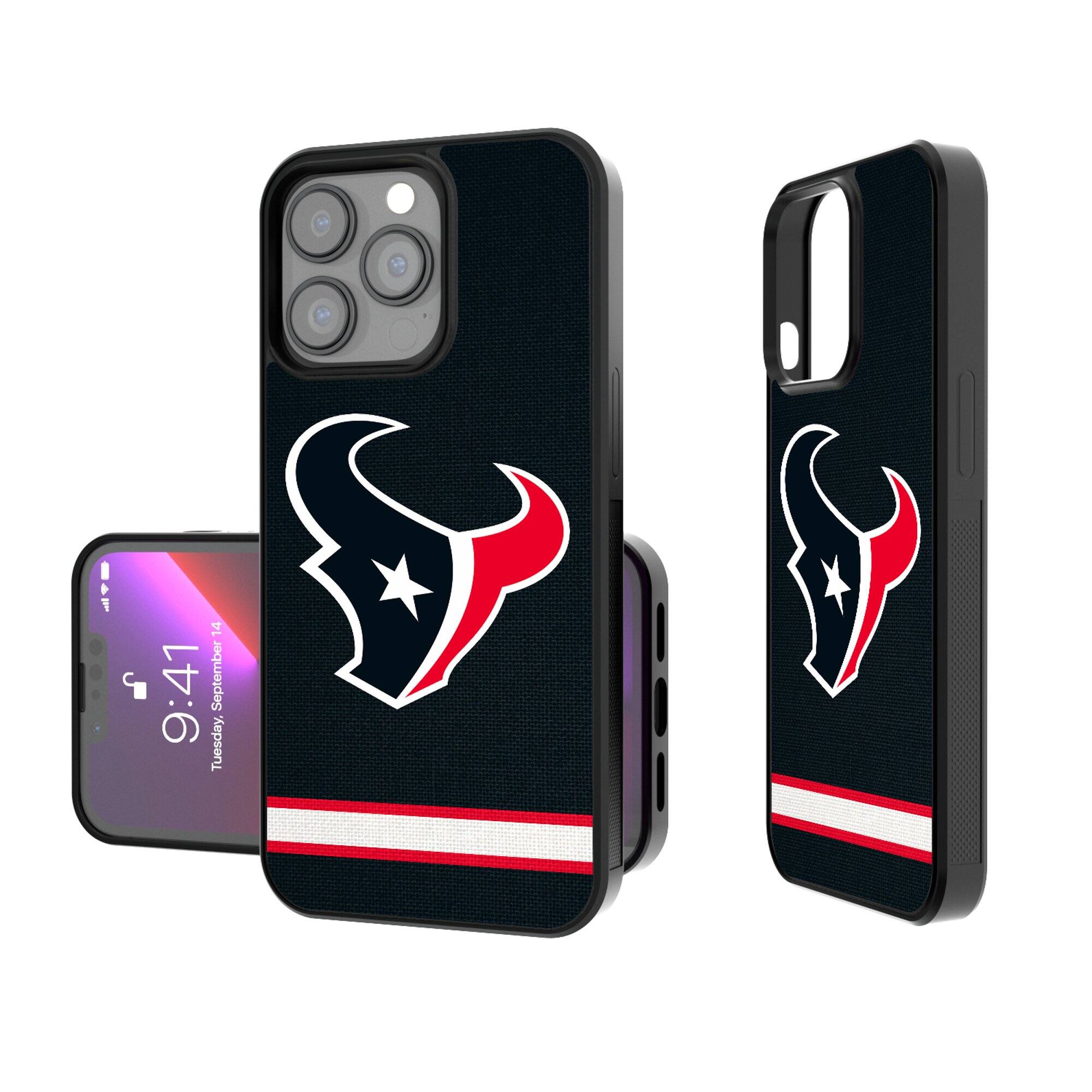 Keyscaper - NFL - Houston Texans - iPhone Stripe Design Bump Case - 16 Pro - Multicolor price history on PriceWatchPro