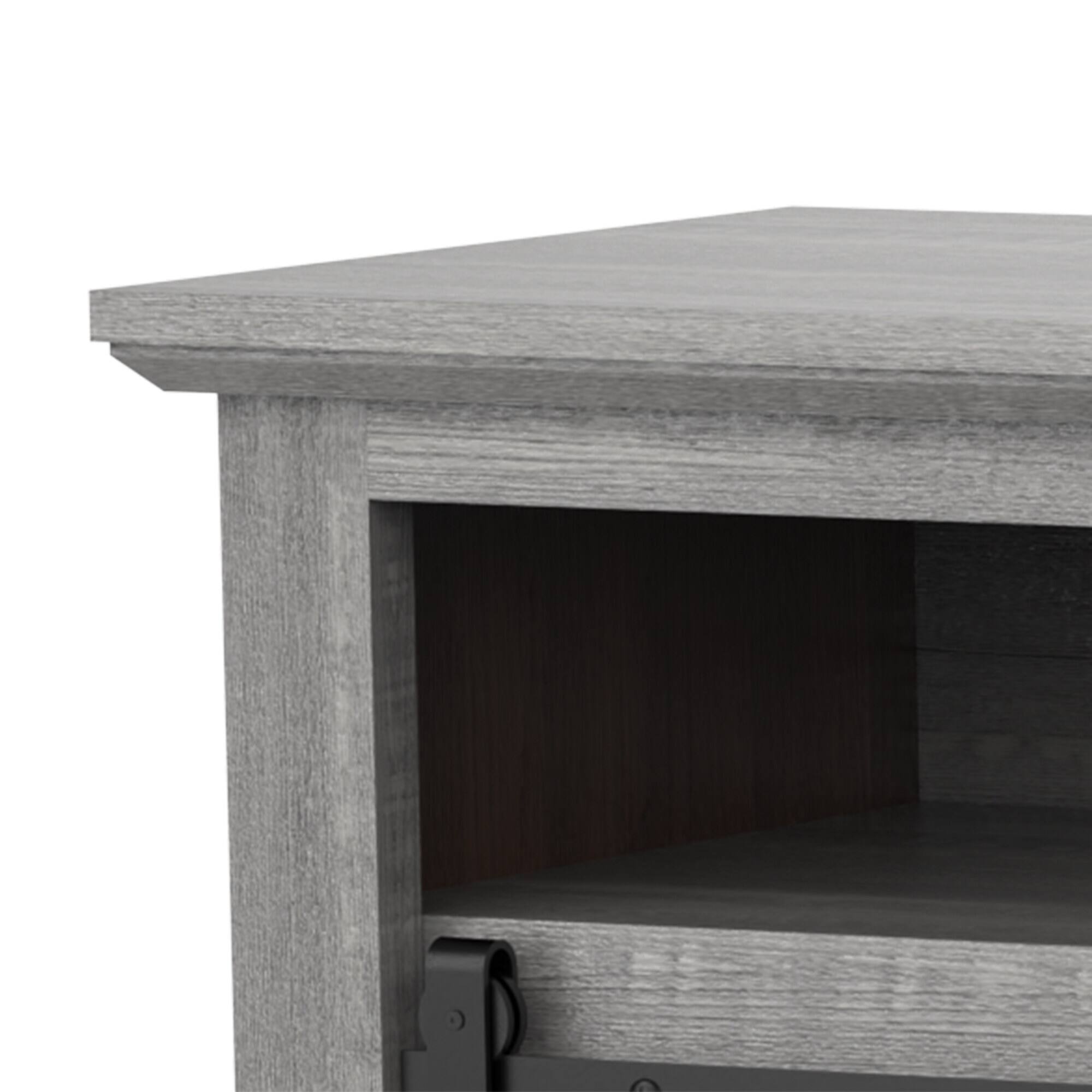 Alt View 7. Ihomeadore - 68" TV Stand with Open Storage Shelves and Cabinets Media Console for TVs up to 78" - Gray.
